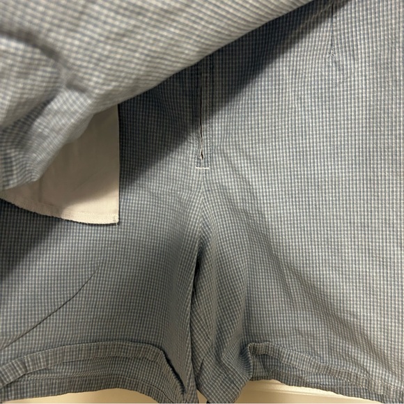 Vintage Gloria Vanderbilt Blue Gingham Wrap Skort Shorts Women’s 14 100% Cotton - Picture 6 of 14